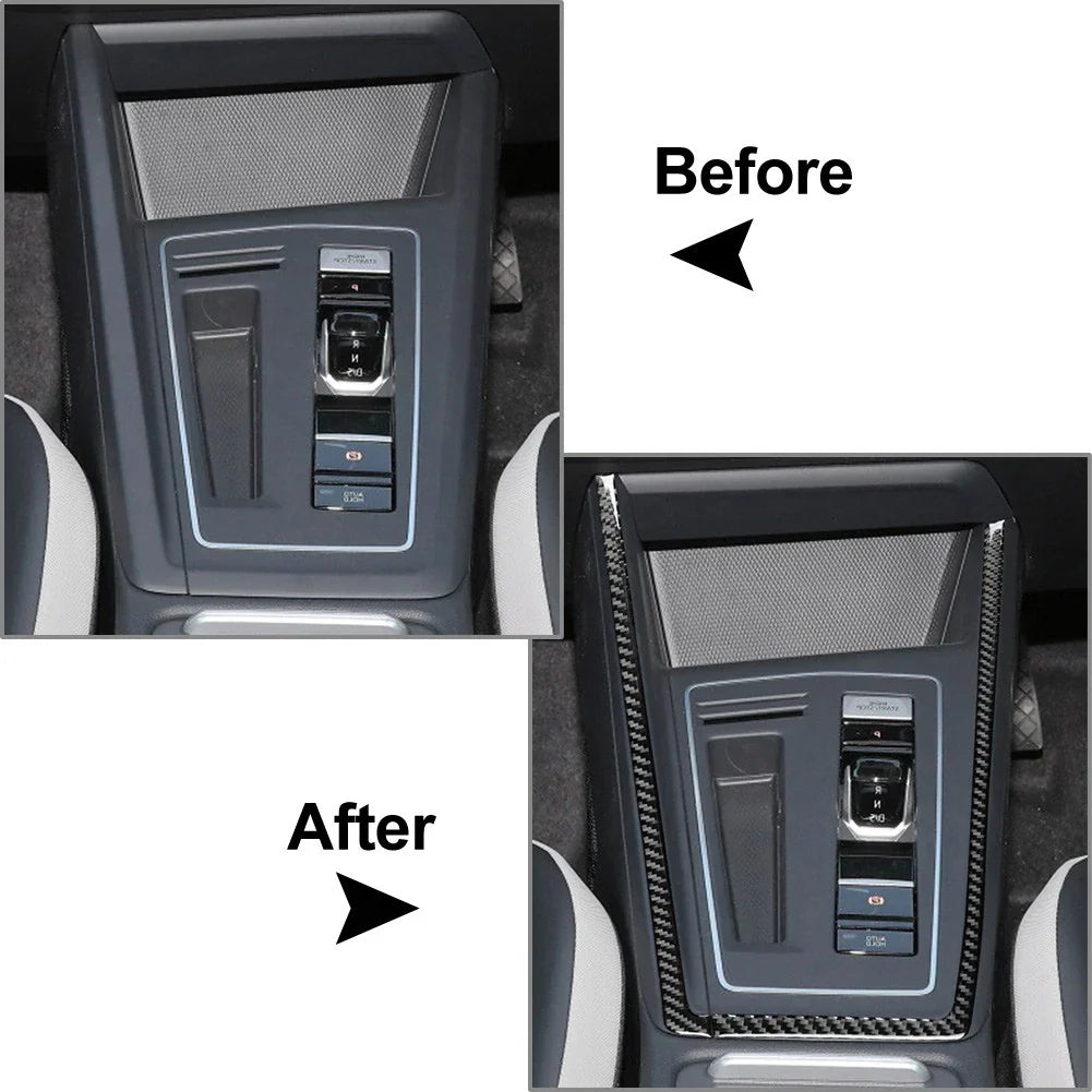 Black Interior Gear Shift Side Frame Trim for Volkswagen Golf MK8 (2021-2023)