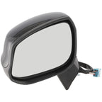Power Mirror for Honda Civic (2012–2013) Left Heated Textured Black Manual Folding