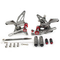 Rear Footpegs for Kawasaki Z900 2021-2023 - Grey Aluminum