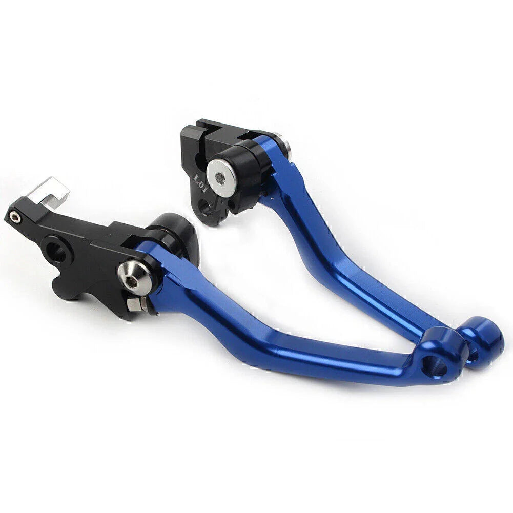 Blue CNC Pivot Brake Clutch Levers for Honda XR250 XR400 (1995-2007)