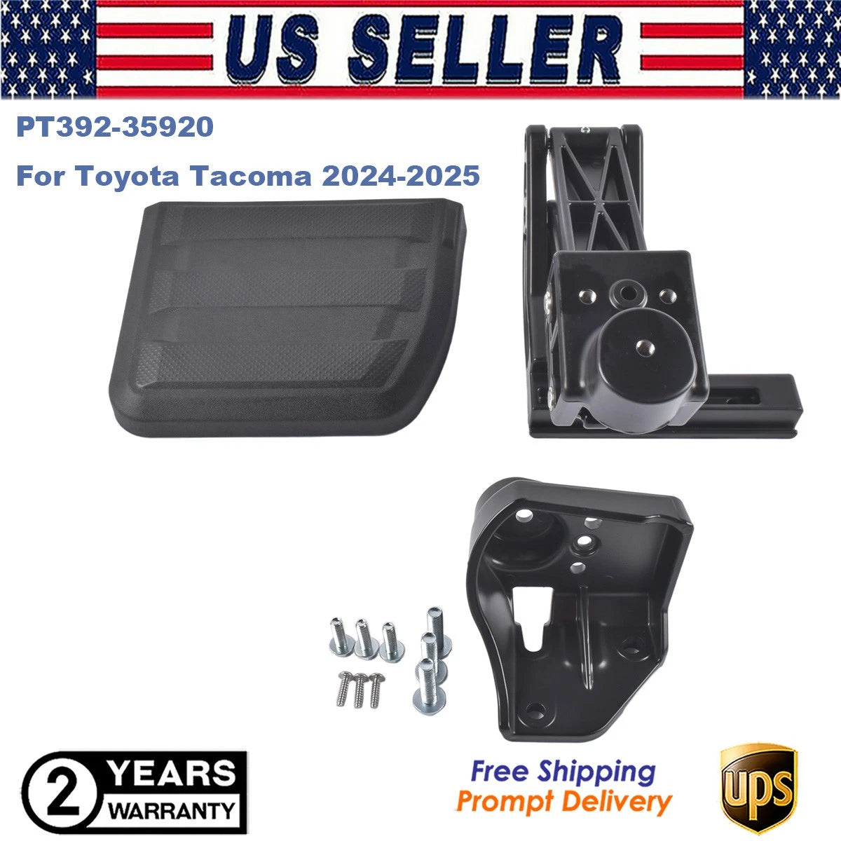 Rear Bed Step for Toyota Tacoma (2024–2025) PT392-35920 Black