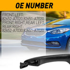 Set of 2 Door Handles for Kia Forte (2014â2018)