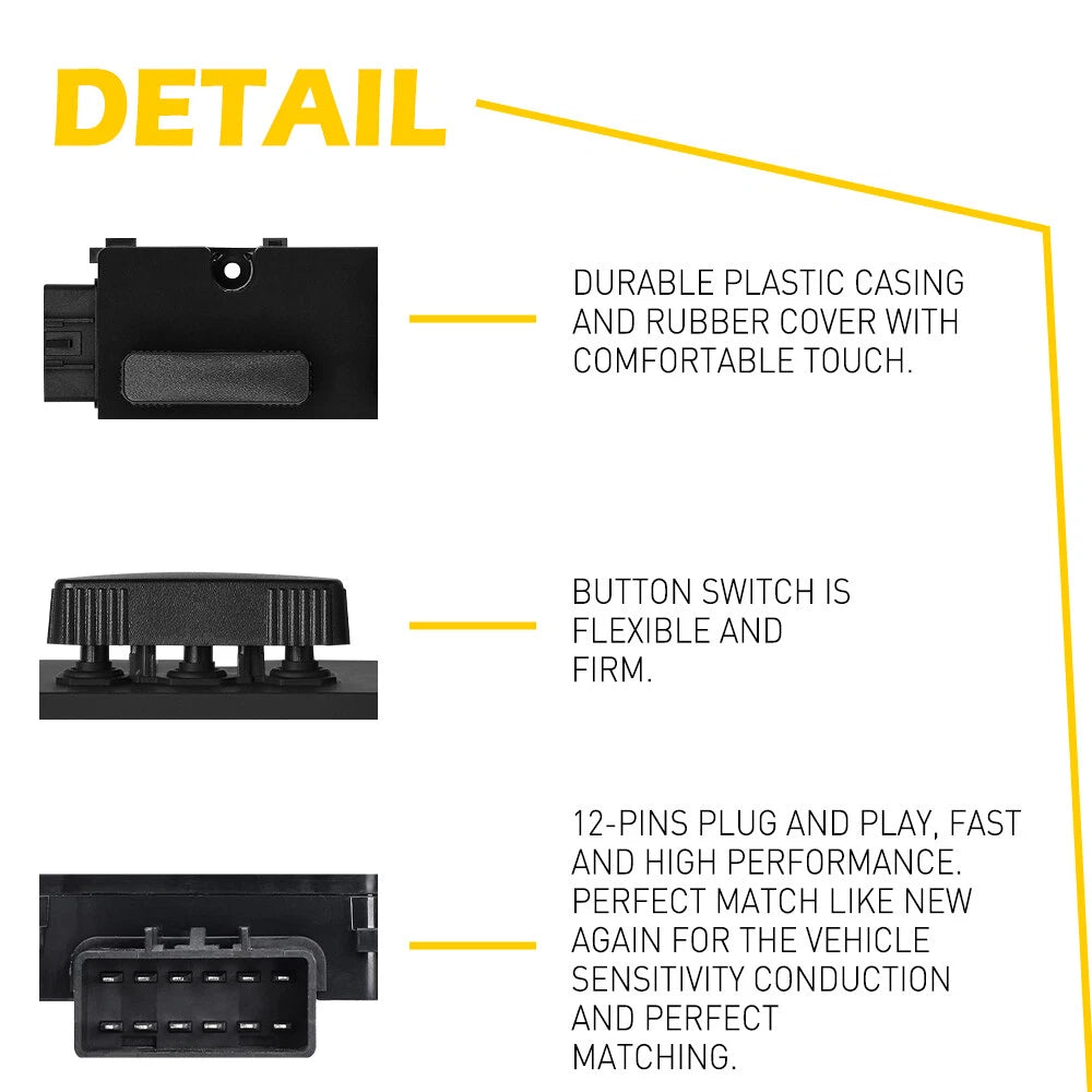Power Seat Switch for Chevy Tahoe Suburban Silverado (2007â2014)