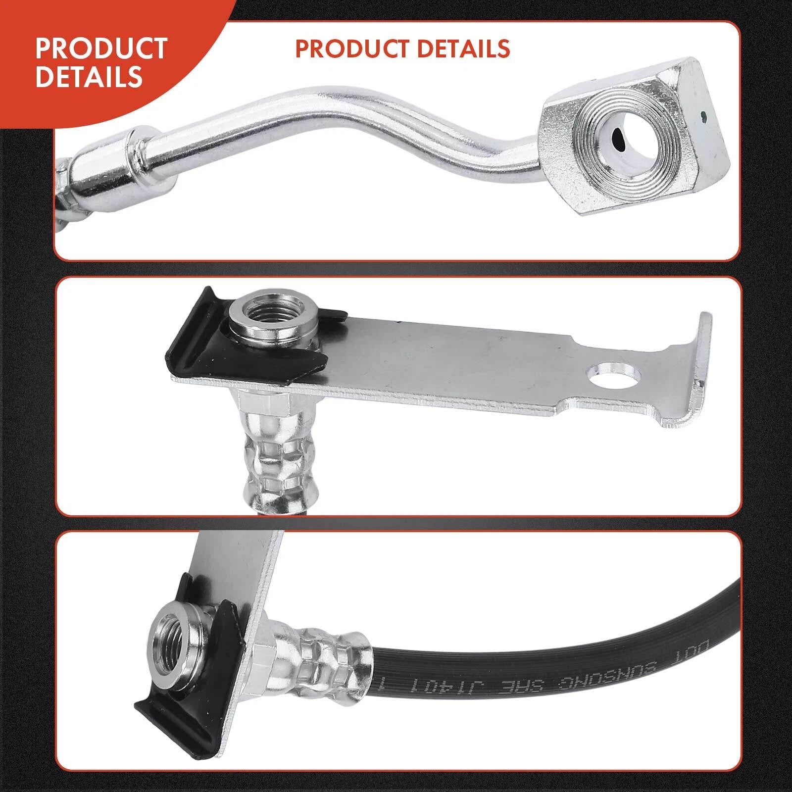 Rear Left Outer Brake Hydraulic Hose for Chevrolet Silverado 1500 (2007–2018)