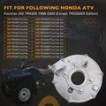 Rear Brake Backing Plate & Bearing Seals Kit for Honda Fourtrax TRX300 (1988–2000)