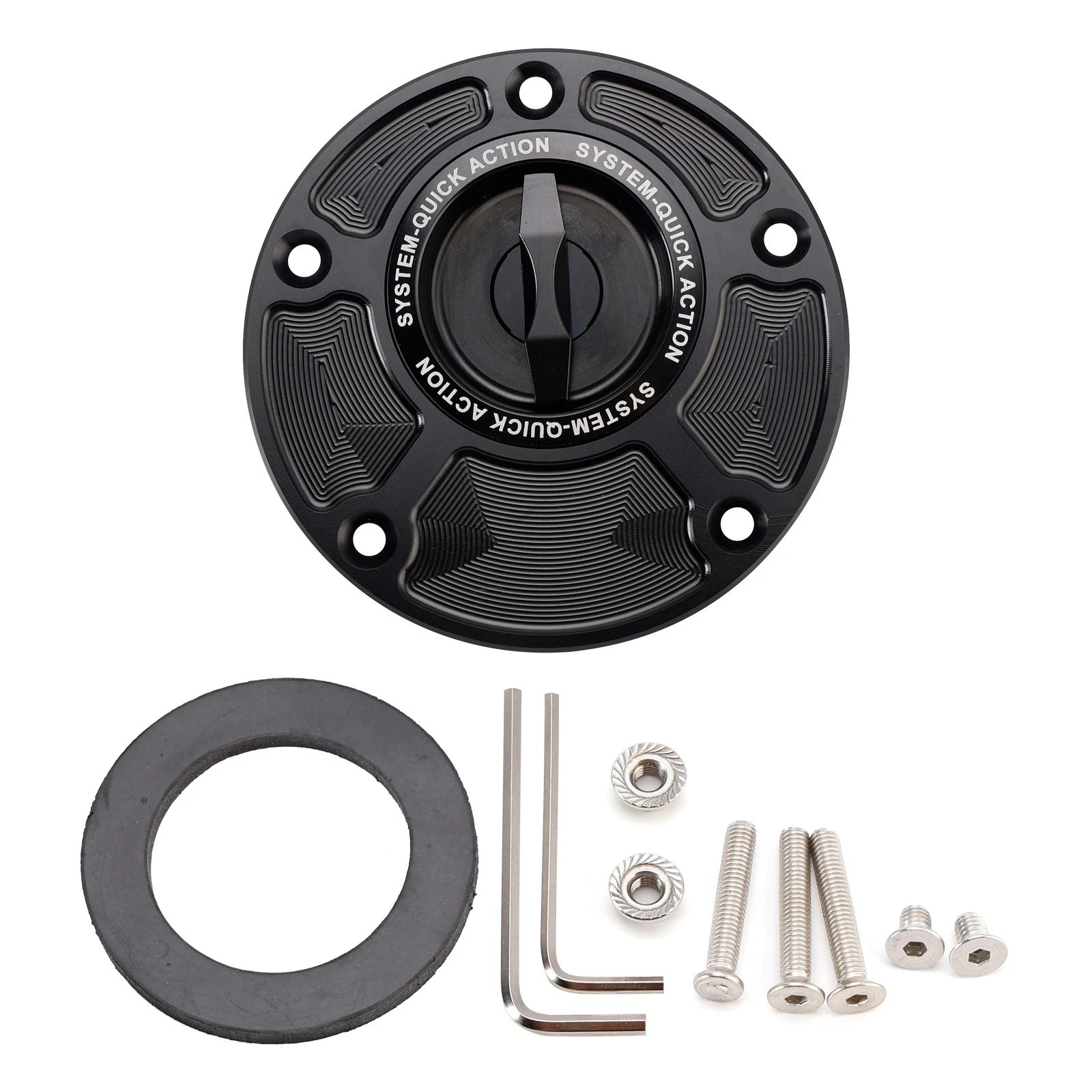 Quick Release Fuel Gas Tank Cap 5 Hole for Yamaha YZF R1 R1S R1M R3 R6 R6S R7 (2015–2023)