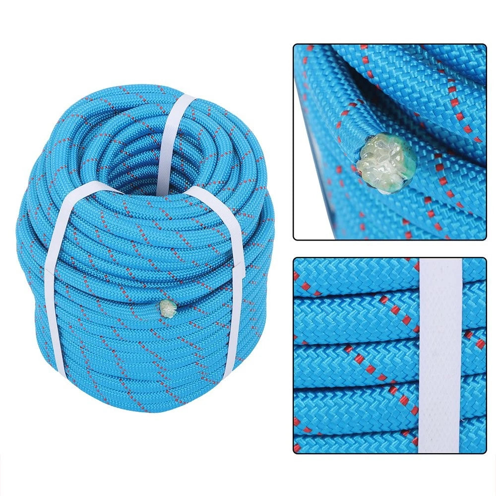 1/2" Double Braid Polyester Rope for Heavy-Duty Use (8400 lbs Breaking Strength)