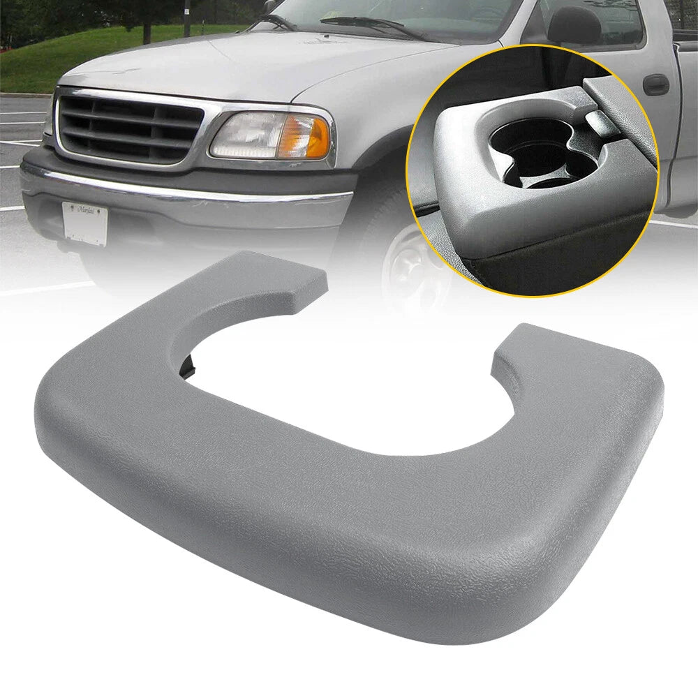 Cup Holder Armrest Pad for Ford F150 (1997–2003) Light Gray