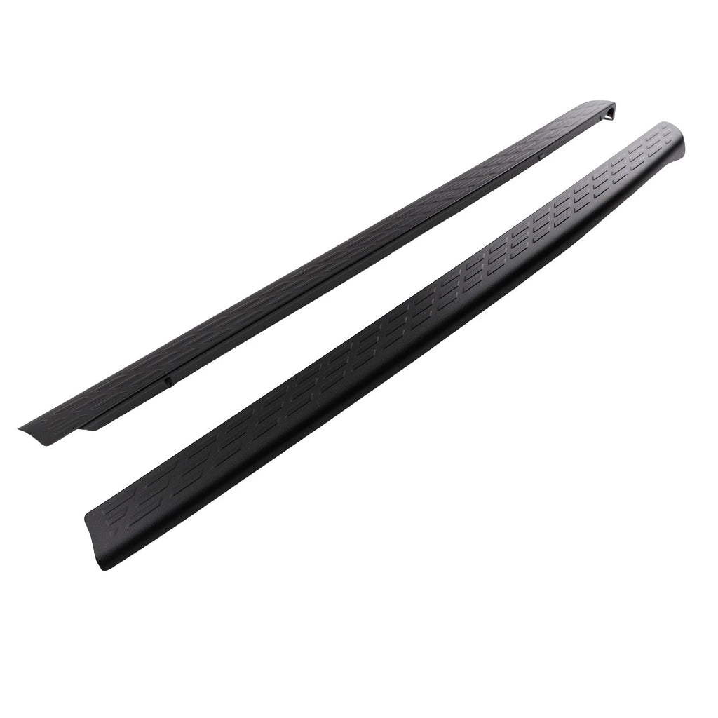 Set of 2 Bed Rail Cover Caps for Chevy Silverado 1500 (2007–2013) 7241104 Black