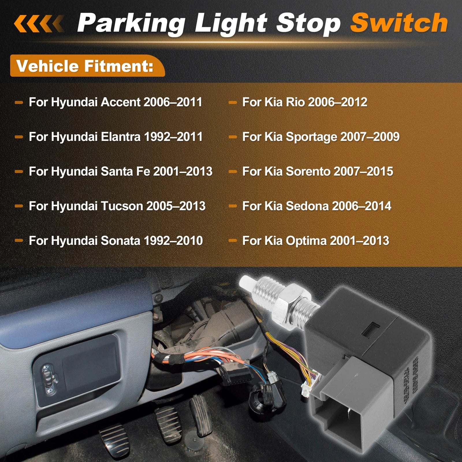 Brake Light Switch for Hyundai Accent (2006–2011) 938103K000 1 pcs