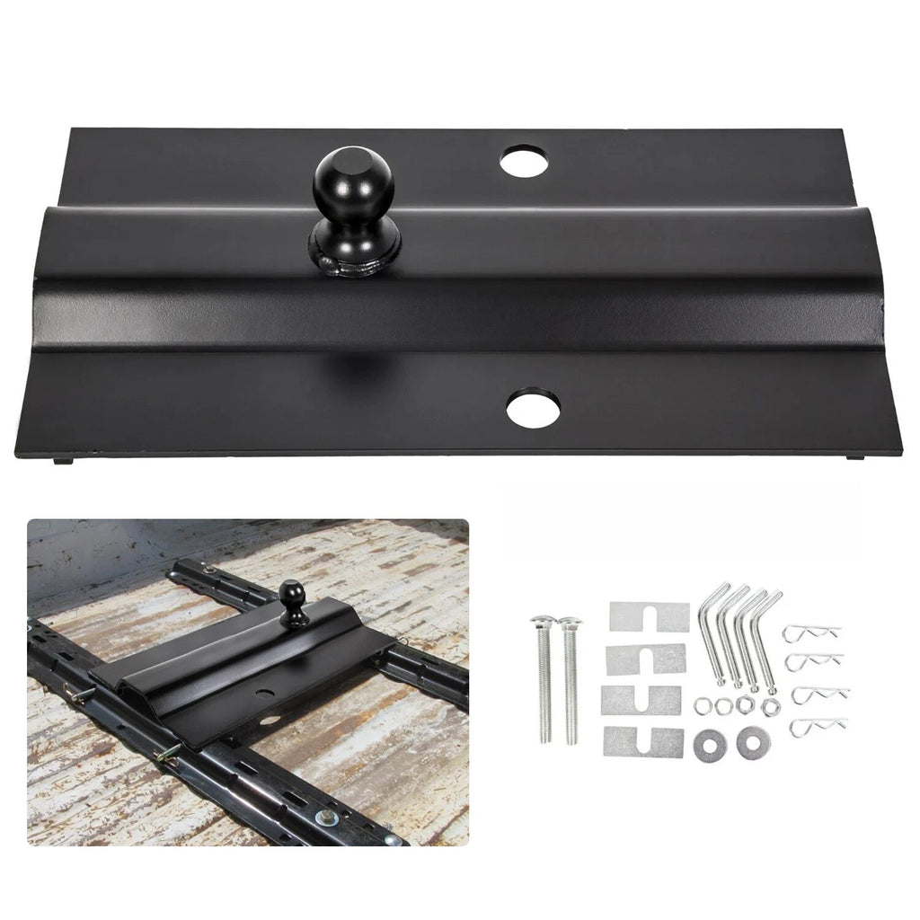 5th Wheel Rail Gooseneck Hitch Bent Plate for Universal (25000lbs, #31368)