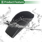 Gear Shift Knob Cover for Subaru Forester (2018–2023) Black Grey Faux Leather