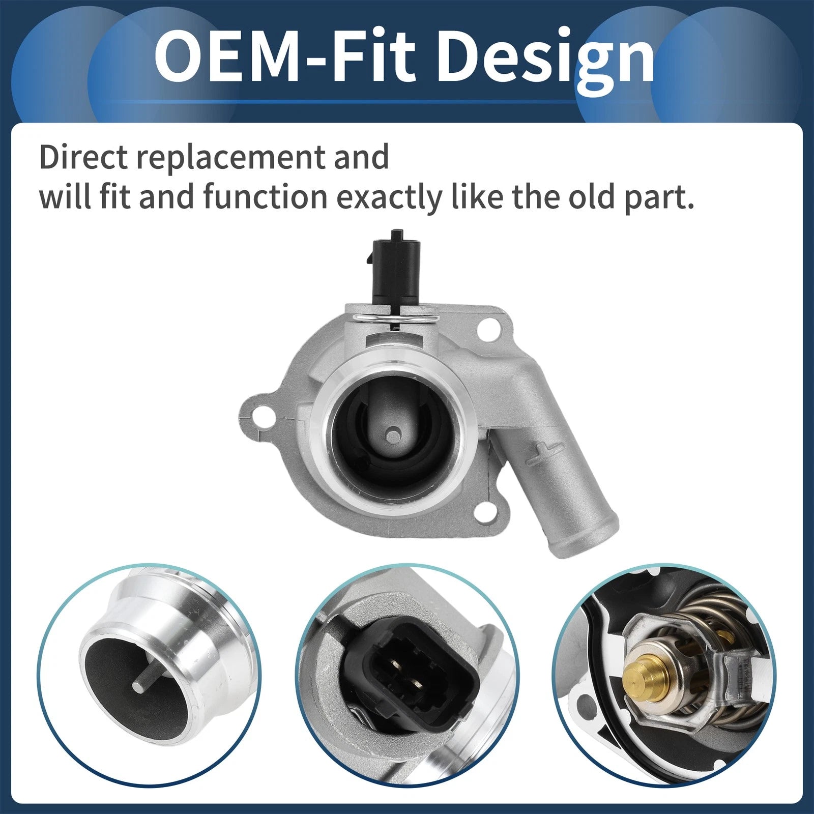Engine Coolant Thermostat Housing Assembly for Chevrolet Cruze (2011–2015) No. 55593034