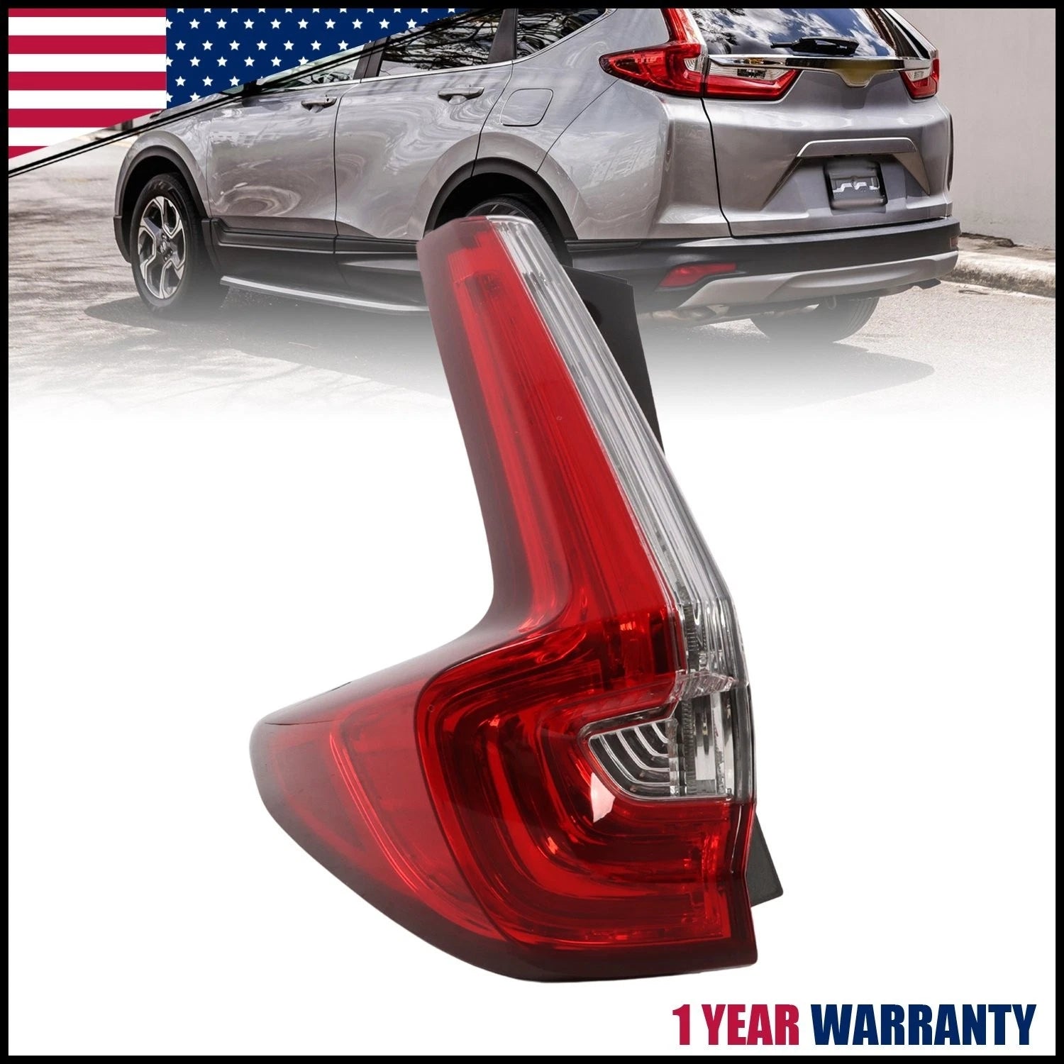 LED Tail Light Assembly for Honda CR-V (2017–2019) Left Outer 33451-TLA-A01