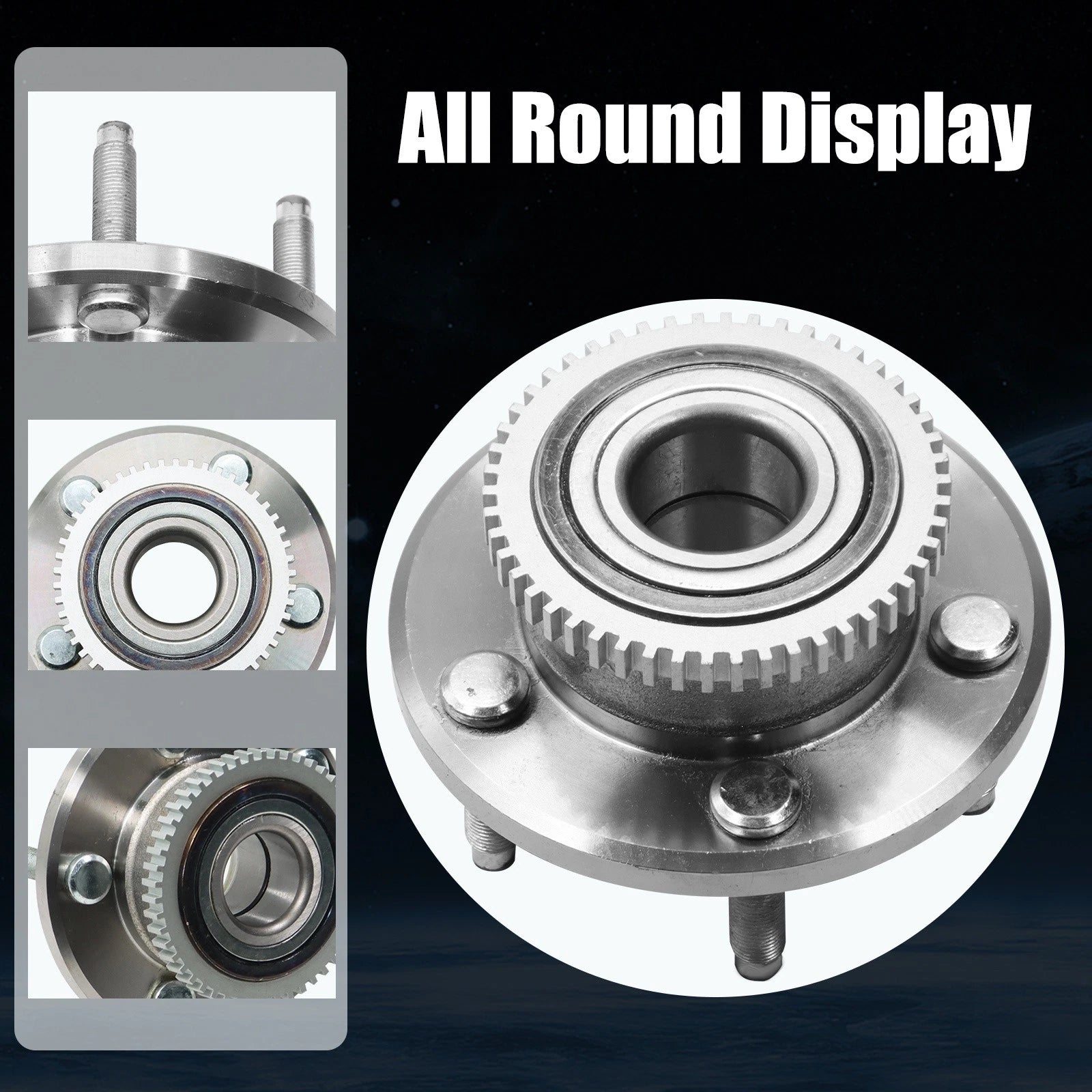 Pair Front Wheel Hub Bearings for Ford Mustang (2005–2014)