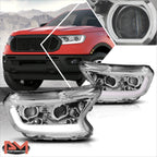 Switchback LED DRL Dual Projector Headlights for Ford Ranger (2019–2022)