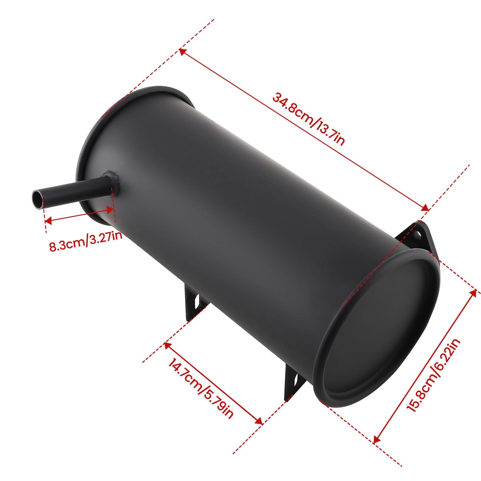 Muffler for EZGO 2 Cycle Gas Golf Cart (1976–1987) 14396-G1 15460-G1 16547-G1