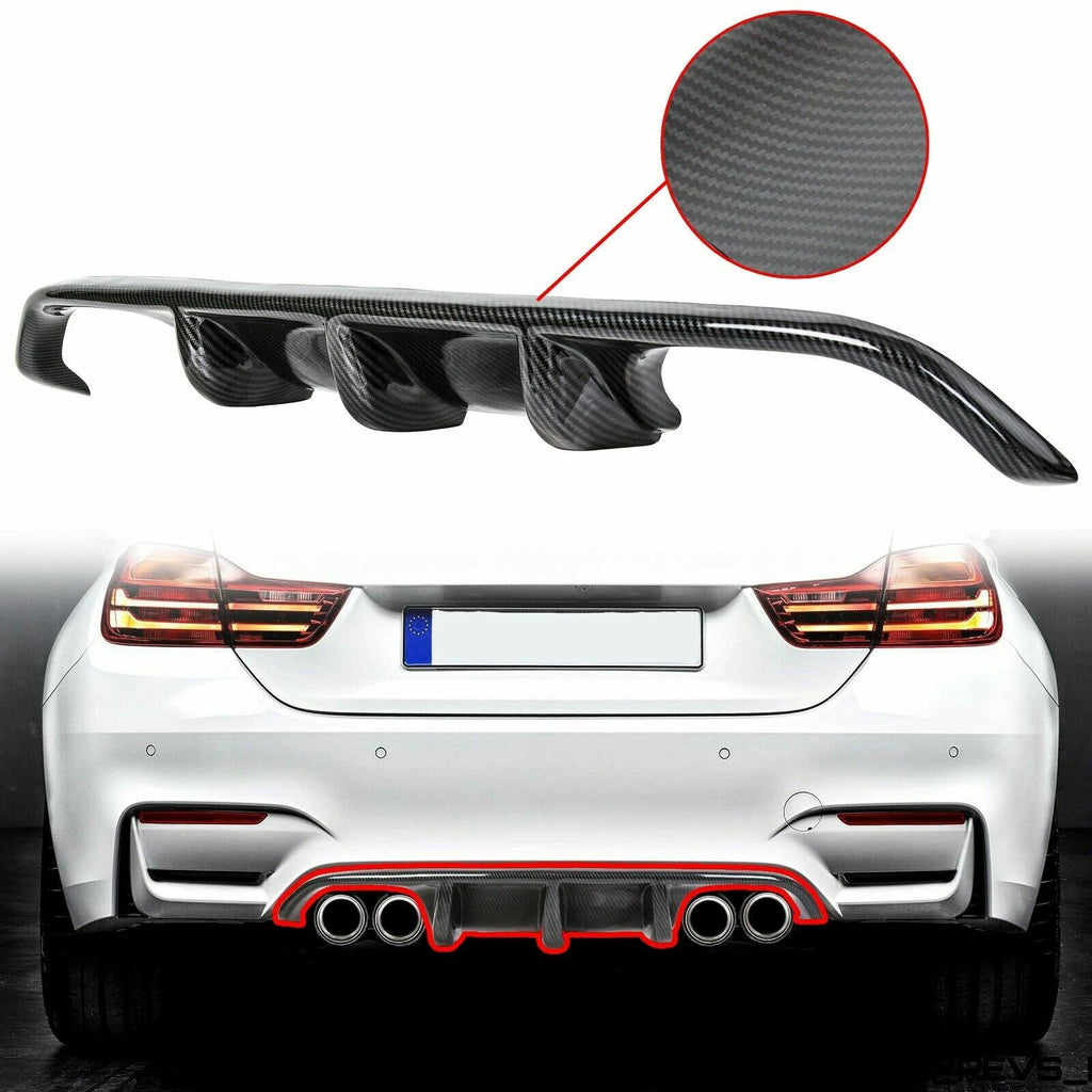 Carbon Fiber Rear Bumper Diffuser for BMW F8X M3 M4 (2015–2018)