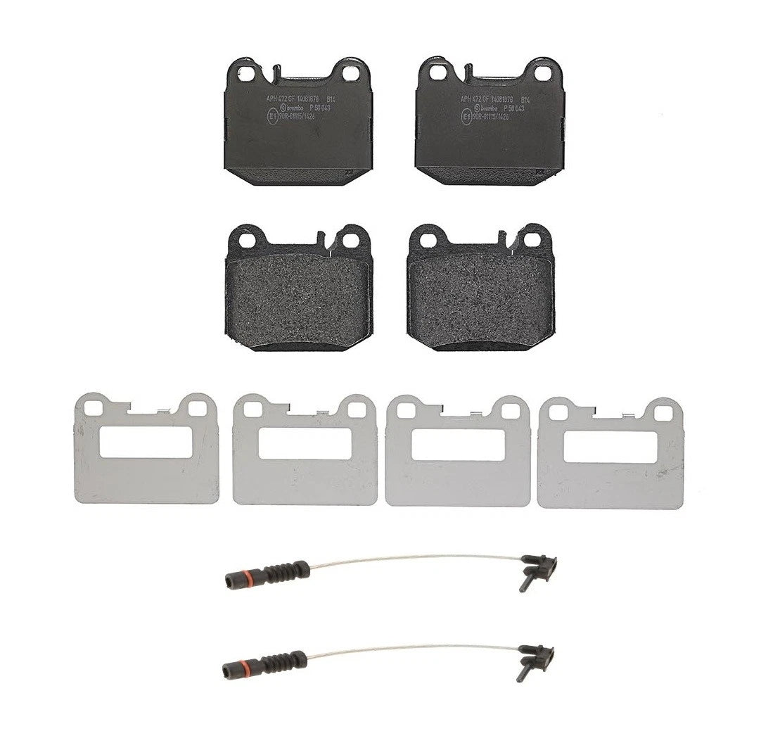 Brembo Low-Met Rear Brake Pads & Sensors for Mercedes W163 ML500 (1998–2005)