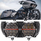 Dual LED Headlight for Harley Road Glide (2015–2024) - DHL & Hi/Lo Beam