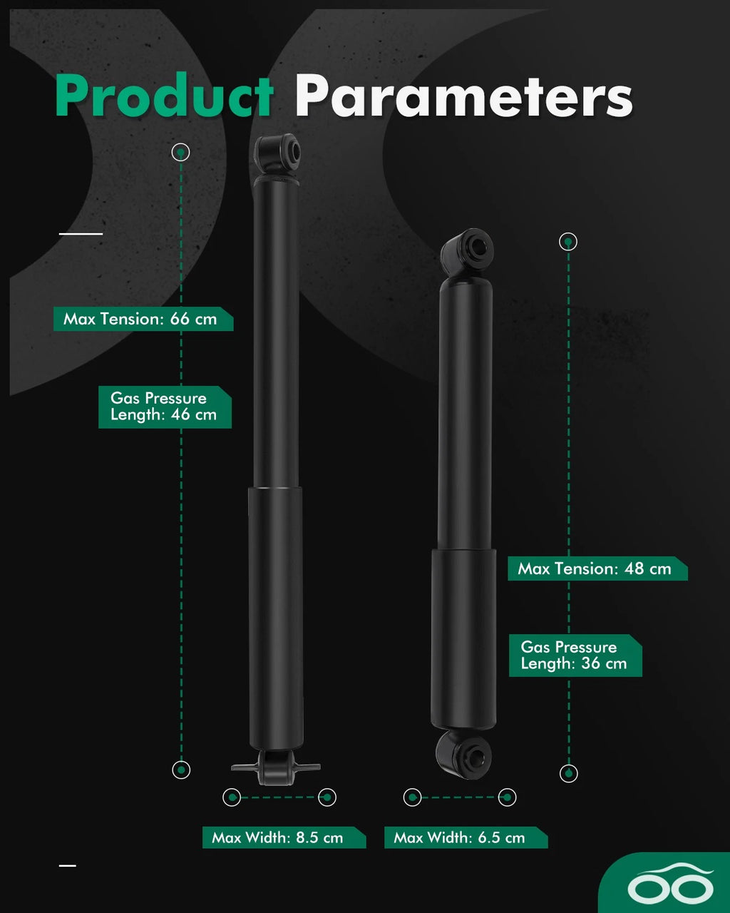 Shocks Struts for Chevrolet Blazer S10 GMC Sonoma 4WD (1995–2005)