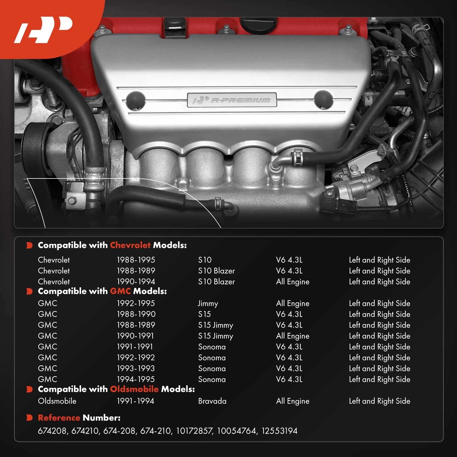 2X Exhaust Manifold for Chevrolet S10 Blazer (1991–1994)