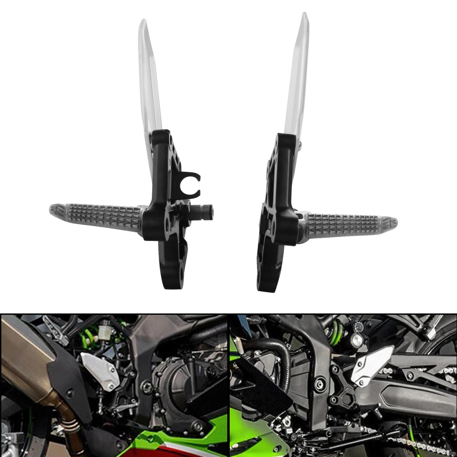 Driver Footrest Pegs Bracket for Kawasaki Ninja ZX-4R ZX-4RR (2023–2024)