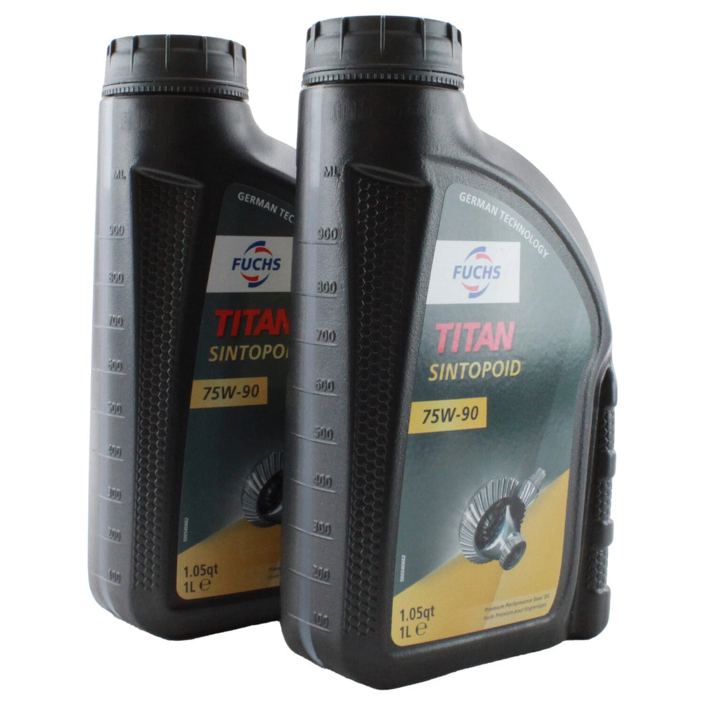 2X Fuchs TITAN SINTOPOID SAE 75W-90 Differential Gear Oil for