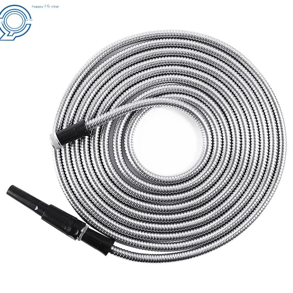 50FT Stainless Steel Flexible Water Hose for Garden