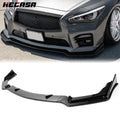 Front Bumper Lip Spoiler for Infiniti Q50 (2014–2017) Carbon Fiber