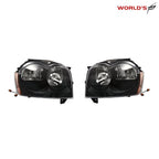 Headlight Assembly for Jeep Grand Cherokee (2005–2007) Black Left & Right