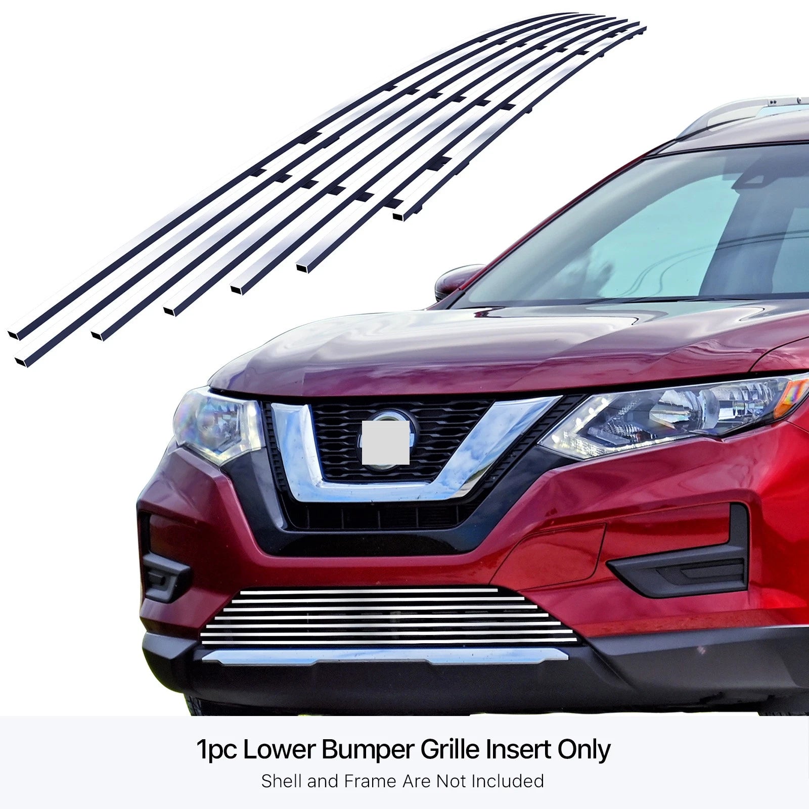 Stainless Steel Chrome Billet Grille Insert for Nissan Rogue (2017-2020)