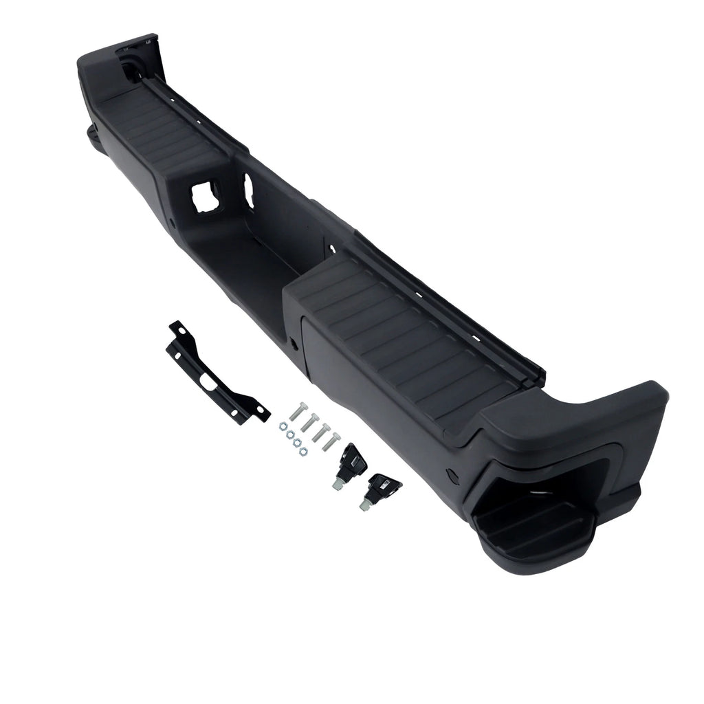 Rear Bumper Cover for Ford F250 F350 (2023–2024) Black with Sensor Holes