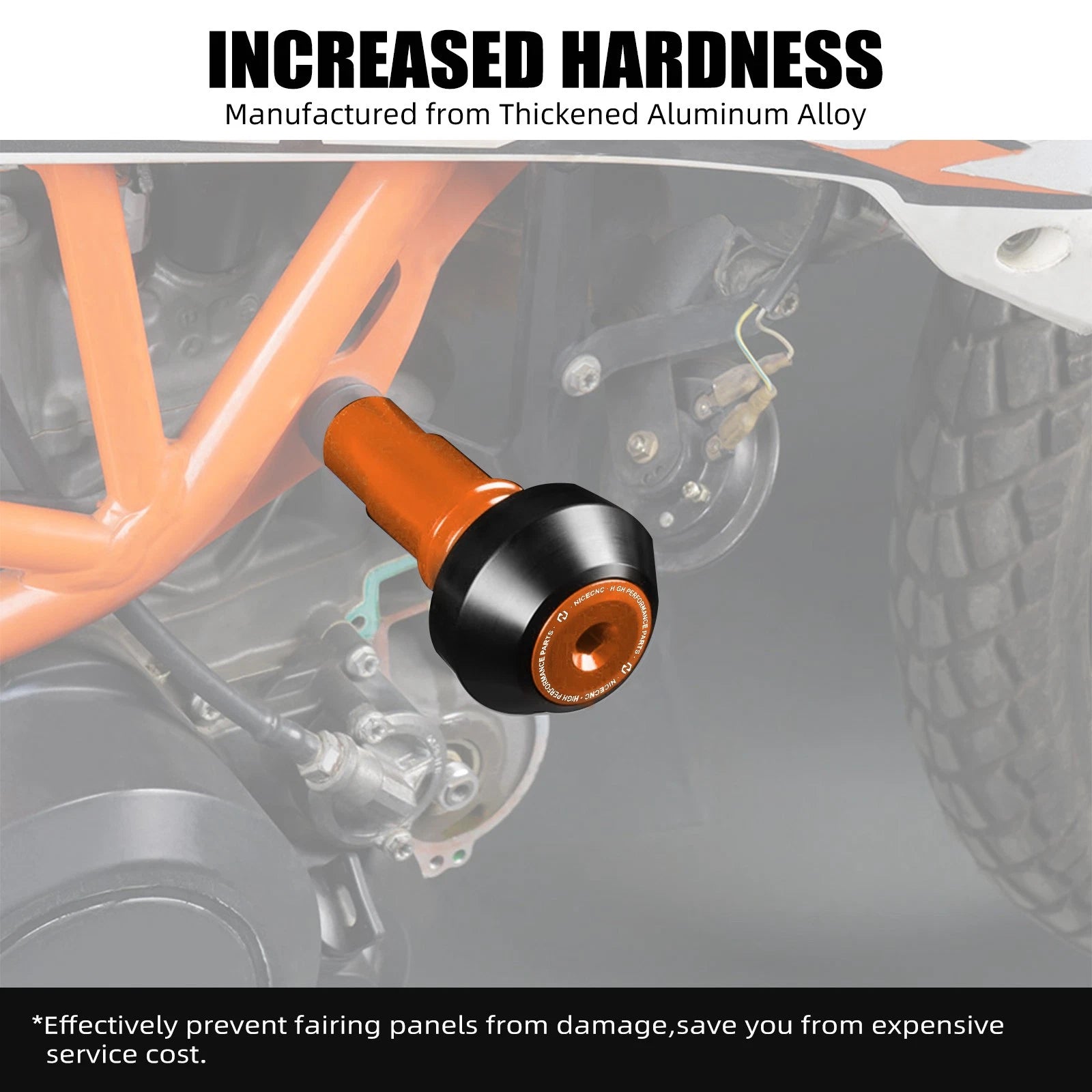 Anodized Frame Slider Crash Protector for KTM 690 SMC/690 SMC R (2008–2023)