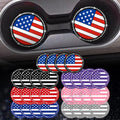 Colored American Flag Car Cup Holder Coaster for 4 Packs (2019–2025)