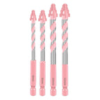 Set of 4 Eccentric Drill Bits for Glass Tiles Hard Plastic Marble 6-12mm