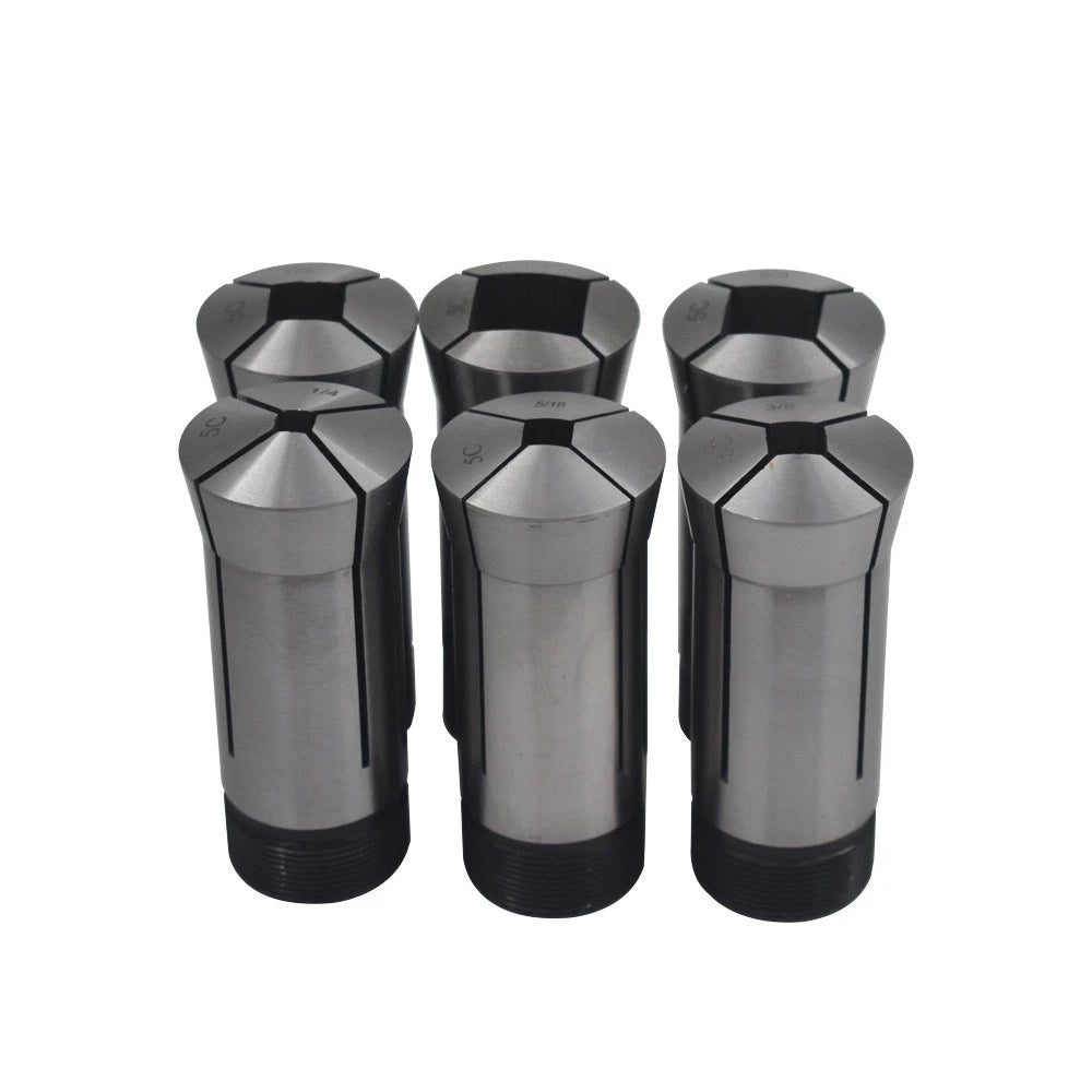 Set of 6 High Precision 5C Square Collets for CNC Machines