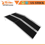 6 Ft Aluminum Wheelchair Scooter Mobility Ramp Portable Non-Slip