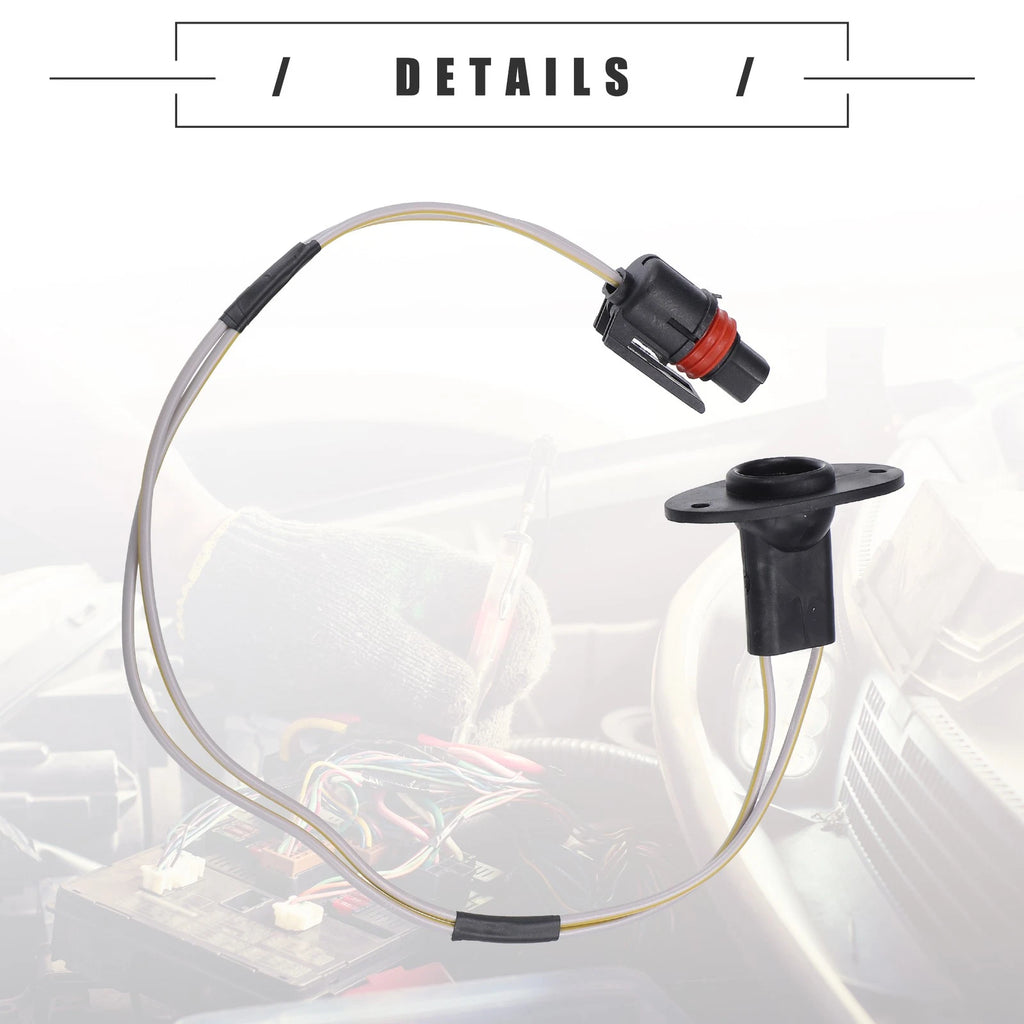 2X License Plate Light Wire Harnesses for Dodge 1500 (1994–2001) Plastic Black