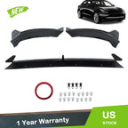 Carbon Style ABS Front Bumper Lip Spoiler Splitter for Tesla Model Y (2020–2024)