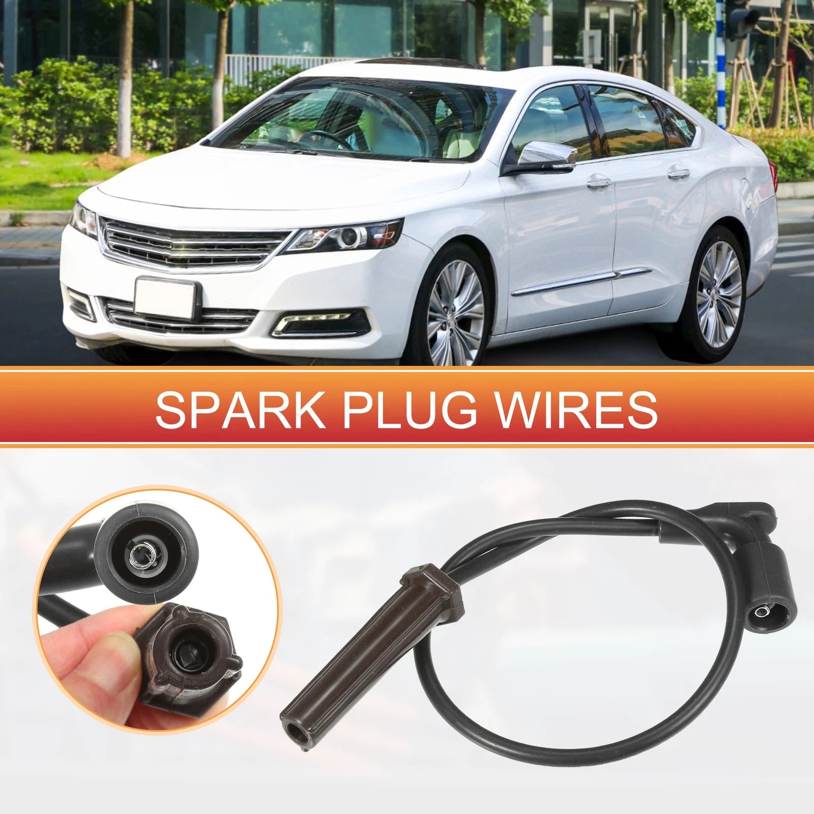 6X Spark Plug Wire Ignition Coil Cable No.12635741 for Buick Lucerne (2006–2011)