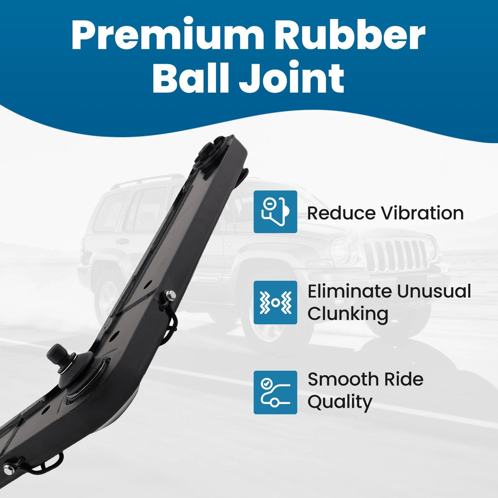 Front Upper Rear Control Arms Ball Joint Kit for Jeep Liberty (2002–2007)