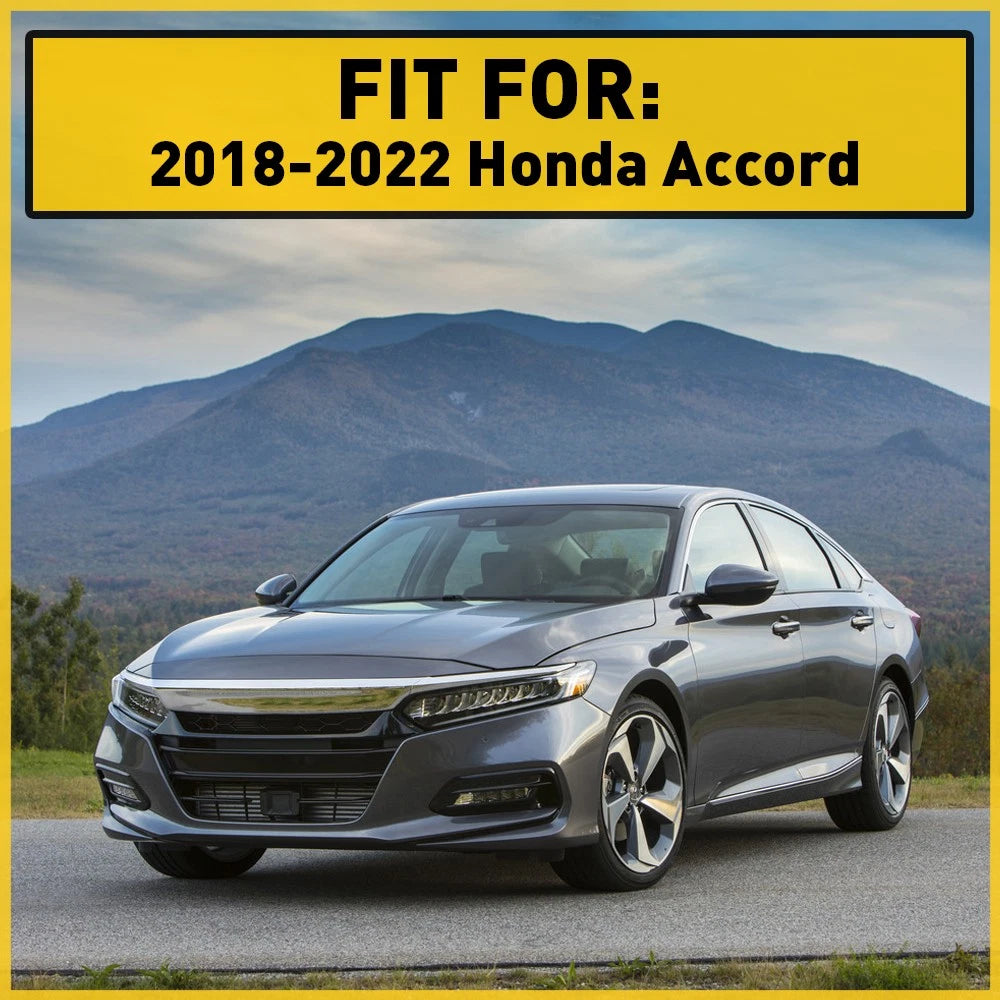 2X Carbon Fiber Look Steering Wheel Trim for Honda Accord (2018–2022)