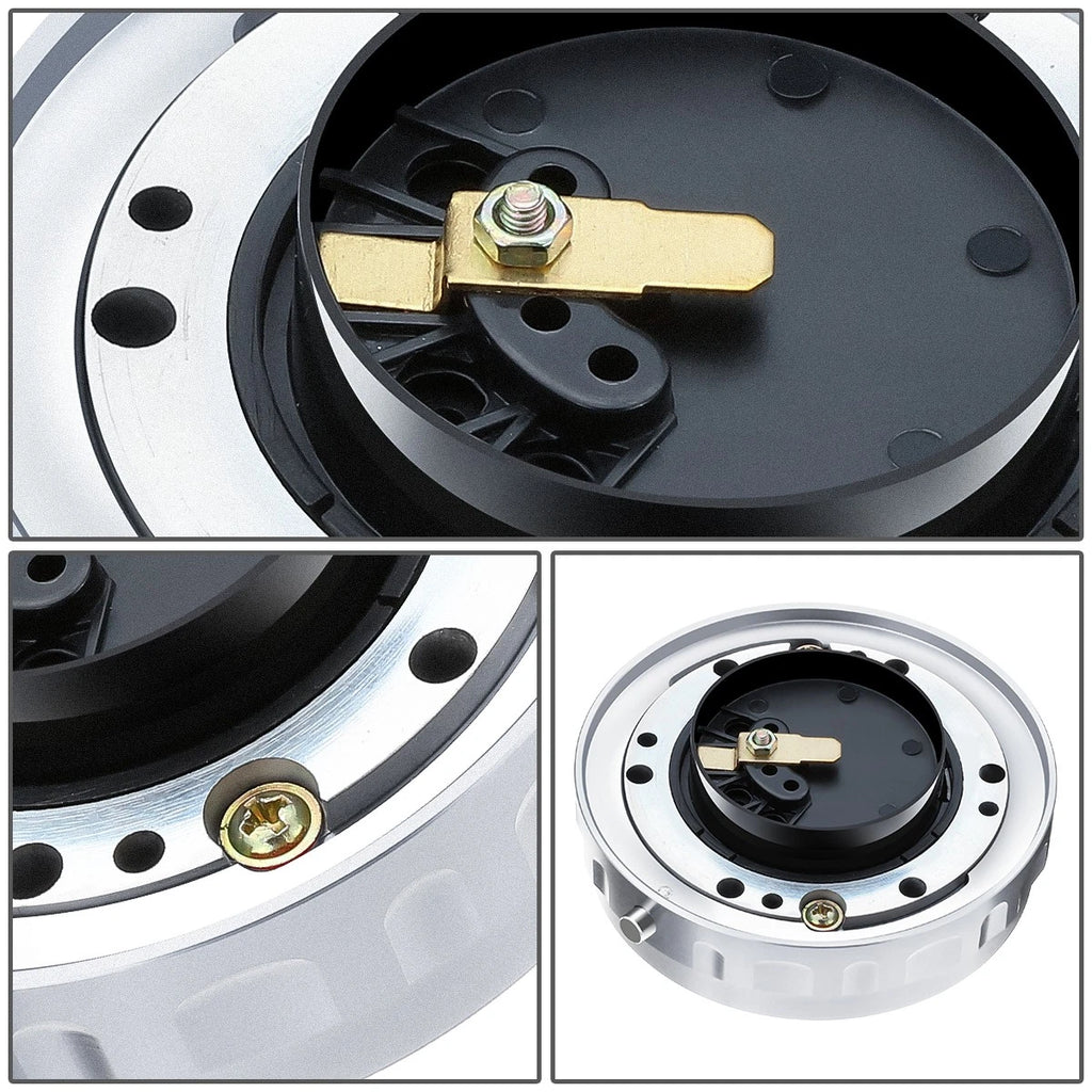 Steering Wheel Quick Release Hub Adapter Kit for Universal Vehicles (J2)