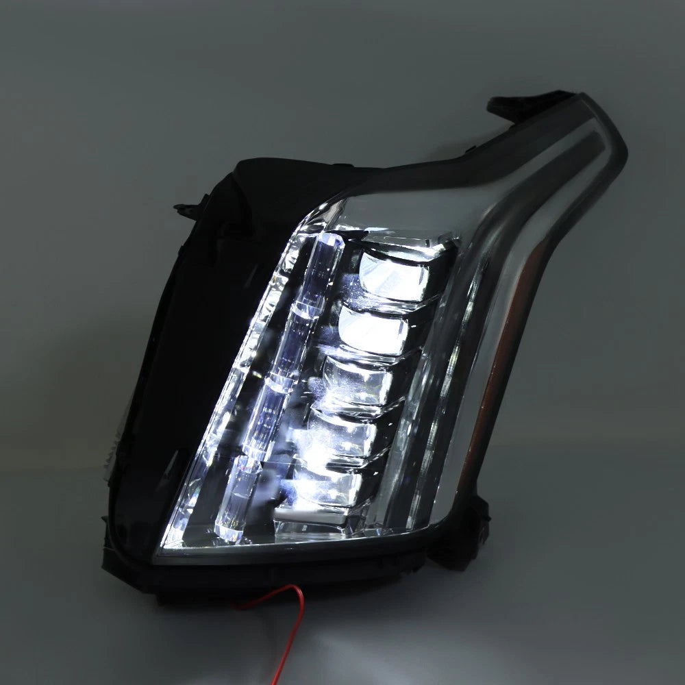 Pair of LED Headlights Assembly for Cadillac Escalade (2015–2020) Chrome