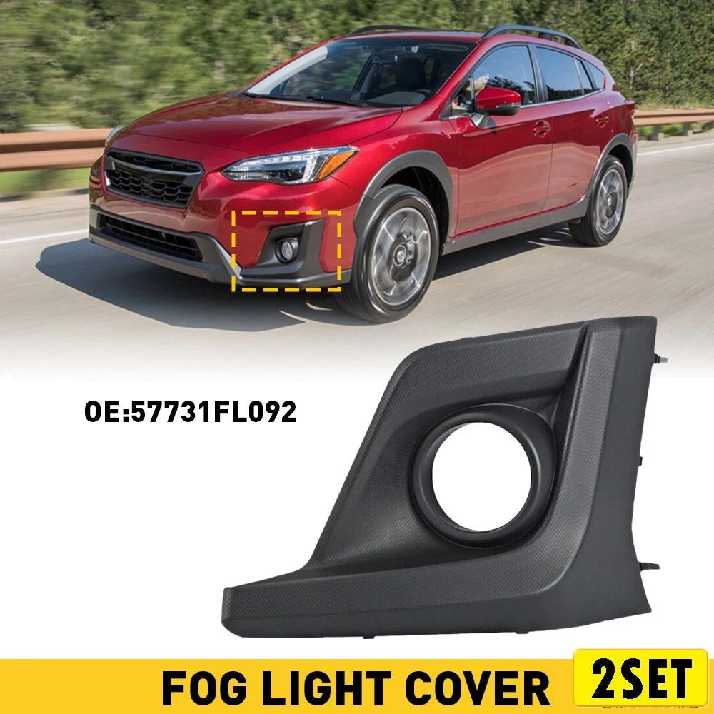 Set of 2 ABS Fog Light Bezel Covers for Subaru Crosstrek (2018–2020) 57731F