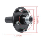 2 Pack Trailer Hub Spindle Kit for 5 on 5.5" Hubs
