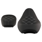 Black White Stitching Seat for Harley Touring (2009–2024)