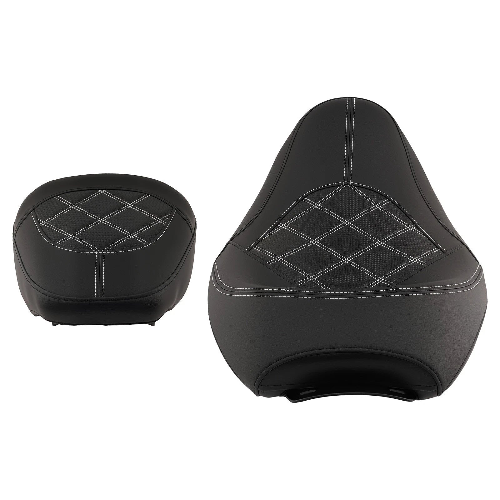 Black White Stitching Seat for Harley Touring (2009–2024)