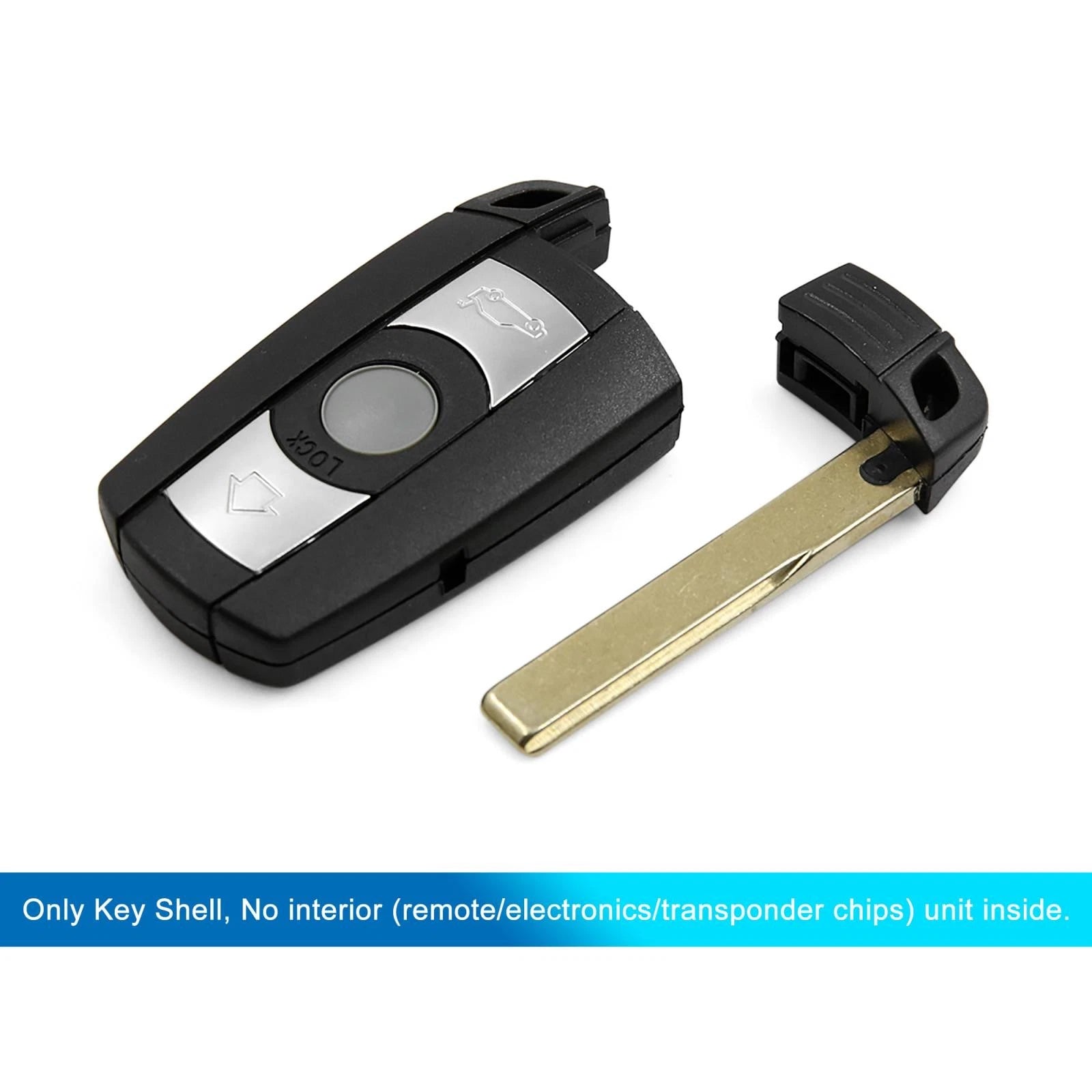 Car Key Fob Shell Case KR55WK49127 for BMW 1 3 5 6 7 Series (E90 E91)